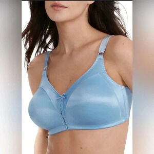Women’s Bali Double Support Wire-free Bra. Size 38D Blue NWOT